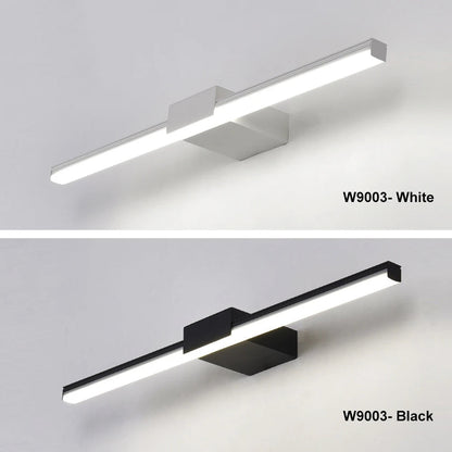 LED Badezimmer Wandlampe Aluminium Spiegel Lampe Schwarz Weiß Schminklampen
