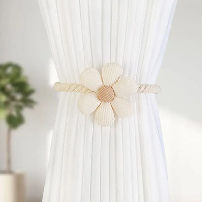 Zarte Blumen Magnetische Vorhanghalterungen | 2 Stück Set