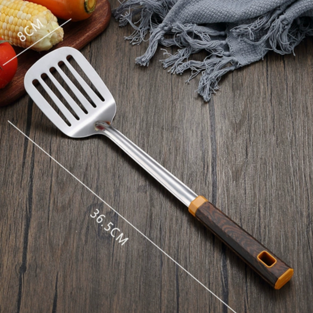 Holzmaserung Edelstahl Besteck | 6-teiliges Set