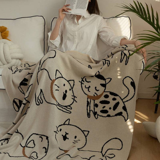 Purrsoft Baumwoll-Nap-Decke