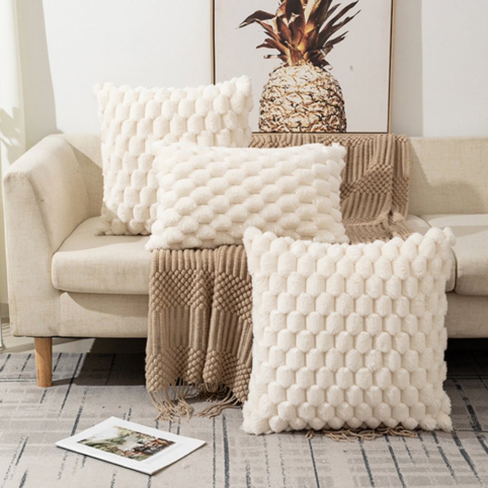 CloudLuxe – Weiche Marshmallow-Kissenbezug mit luxuriöser 3D-Textur