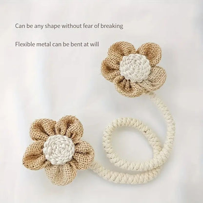 Garduru florale Hanf-Vorhang-Bindegurte im 2er Set