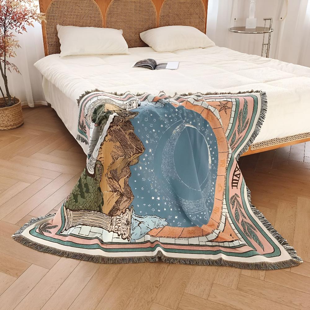 Moon Tarot Wandteppich Decke
