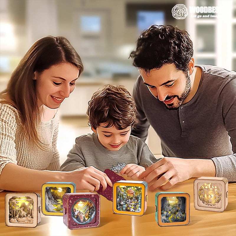 Stimmungsvolle 3D Weihnachtshaus Lichtschaale – Warmes LED Licht und Einzigartige Dekoration