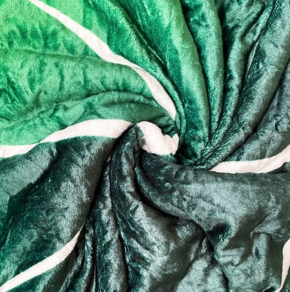 LeafyLuxe™ - Blattförmige Vlies-Decke