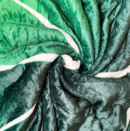 LeafyLuxe™ - Blattförmige Vlies-Decke