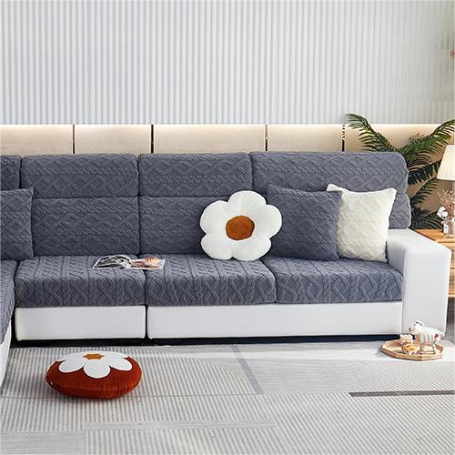 Geometrischer Sectional Couchbezug Dehnbarer Kissenbezug