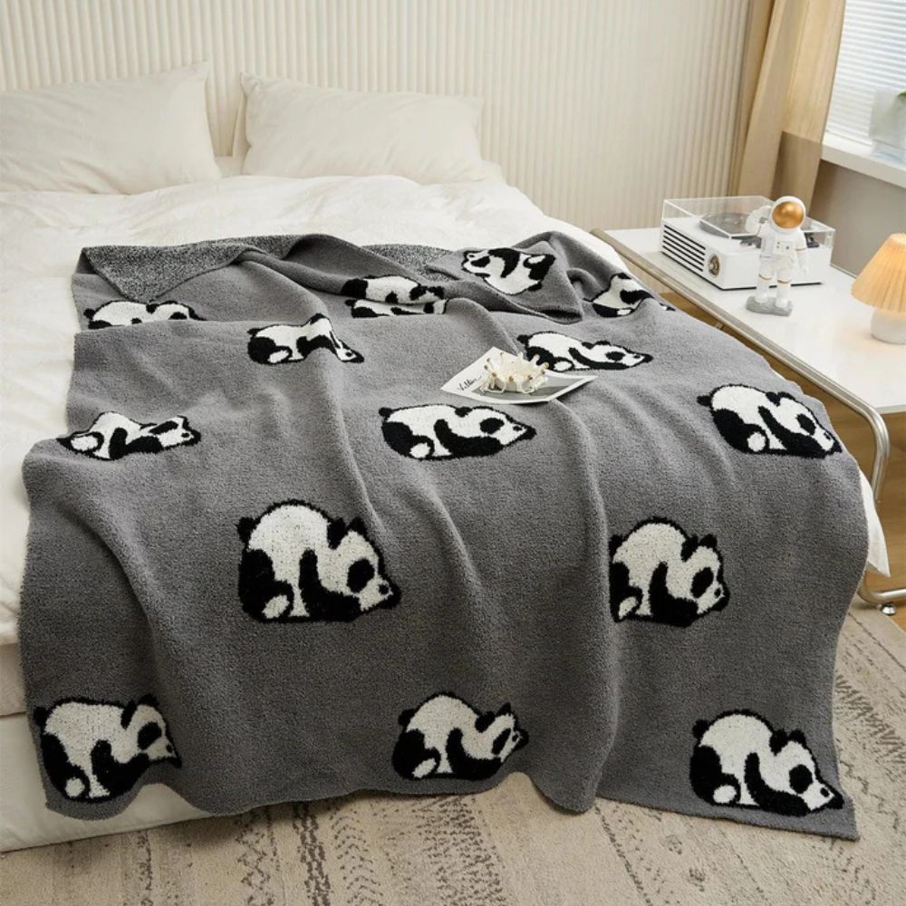 Kawaii Panda Strickdecke