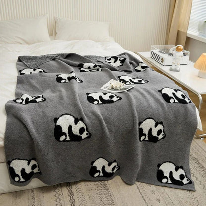 Kawaii Panda Strickdecke