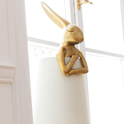 Garduru Nordic Rabbit LED Tischlampe | Kabellos | Stimmungslicht | Resin Design | Dekoration für Zuhause