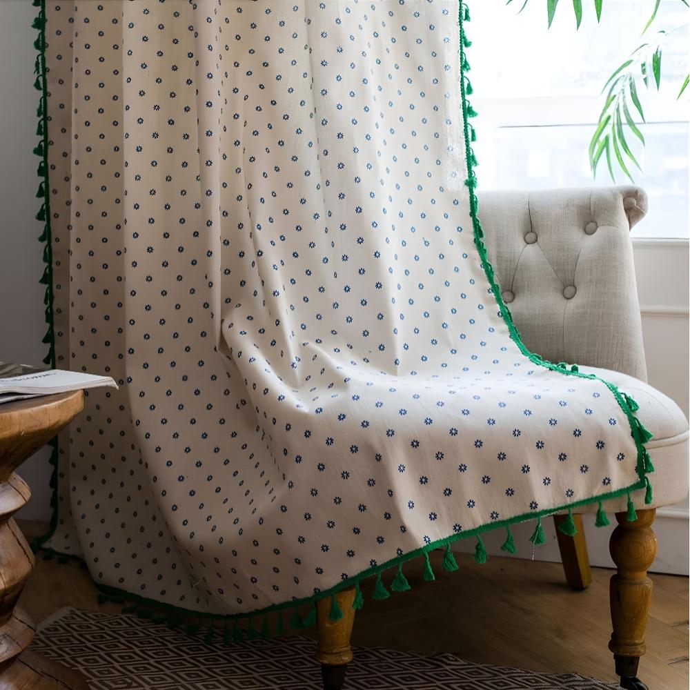 Cottage Petals Quastenvorhang