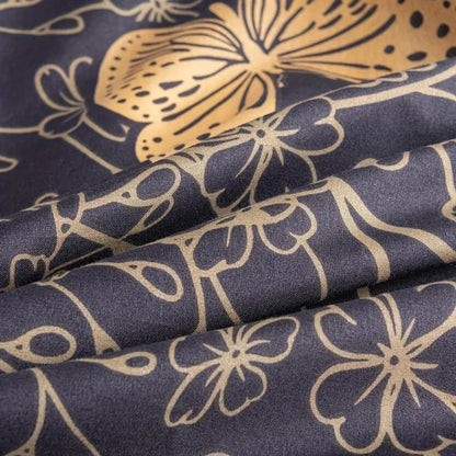 Valora Midnight Butterfly Bettbezug | 3-teiliges Set