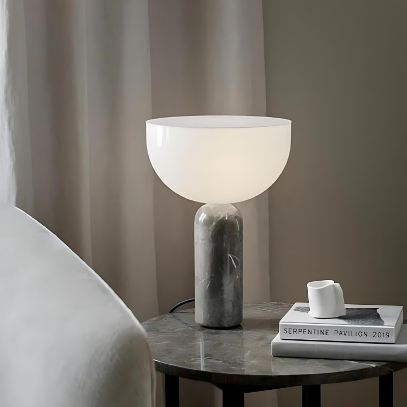 Garduru | Elegante Marmor Tischlampe für ein stilvolles Ambiente