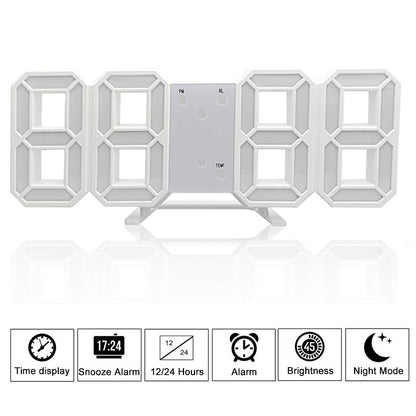 Smart 3D Digitale Uhr – Modernes Design für deinen Nachttisch