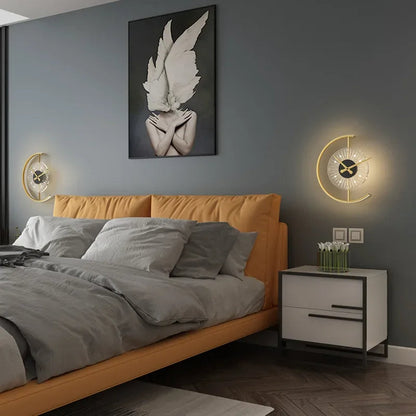 Garduru LED-Wandlampe | Stilvolles Uhr-Design | Dimmbar & Anpassbar