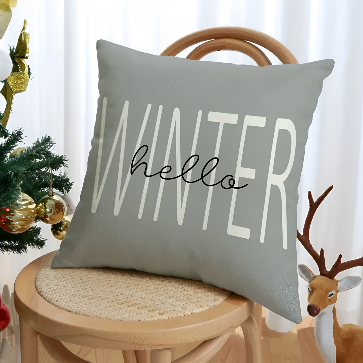 Weihnachtswichtel Kissenbezug | 4er Set