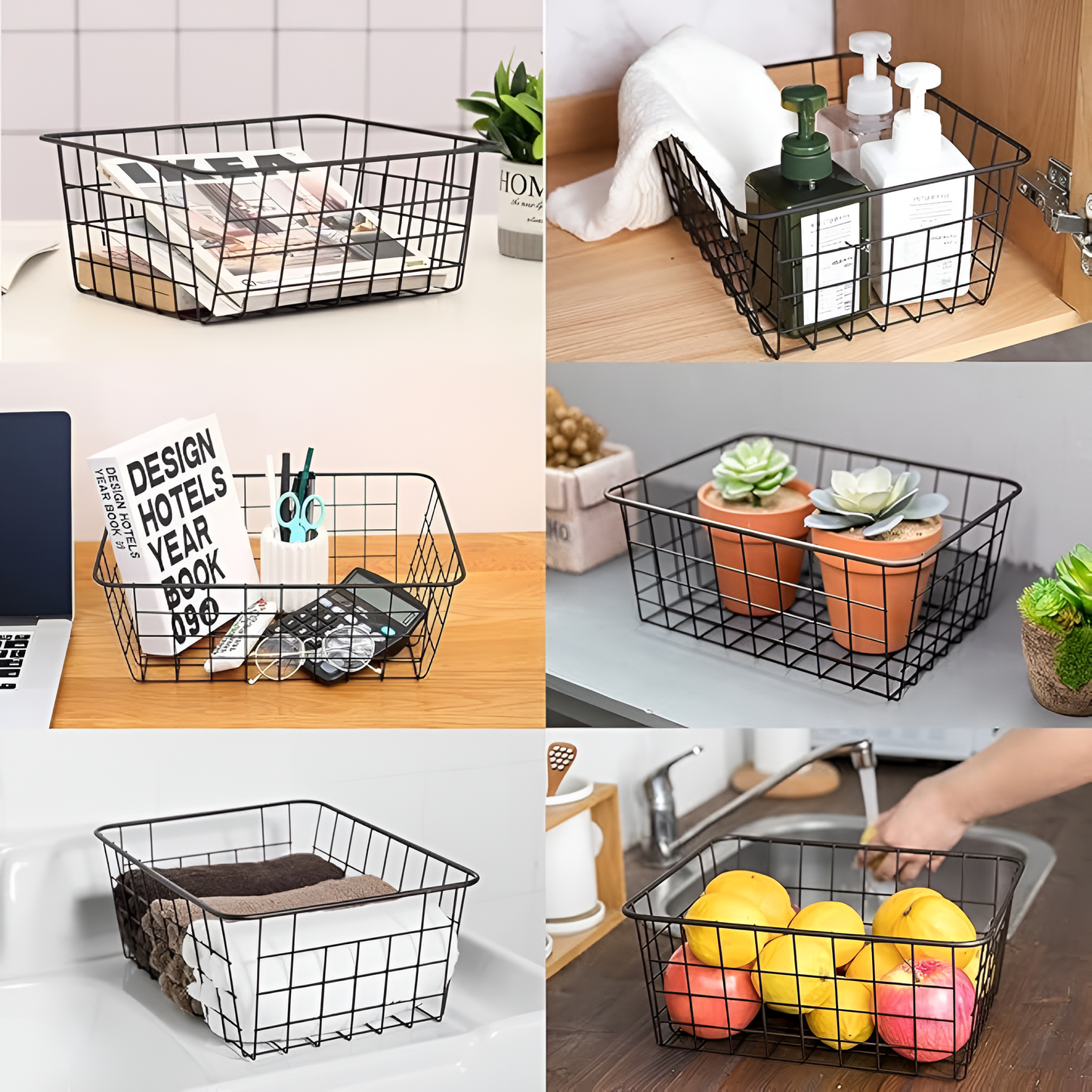 Sleek Wire Organizer Aufbewahrungskorb