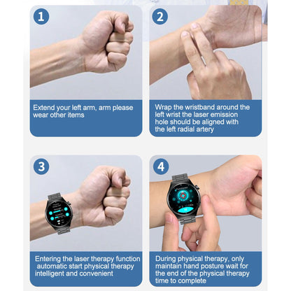 Smartwatch mit Lasertherapie und Gesundheitsüberwachung