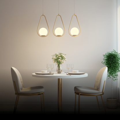 Garduru | Stilvolle LED-Hängeleuchte mit warmem Licht und elegantem Gold-Finish