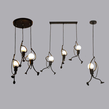 Garduru Iron Man Anhängerlampe – Verspielt Vintage Charme für einzigartige Innenräume