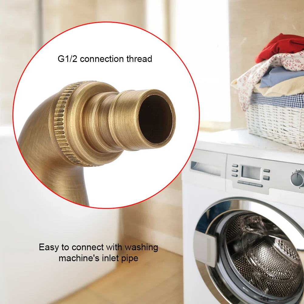 Vintage Massivmessing Einhand-Wasserhahn Wandmontiert Wasserhahn