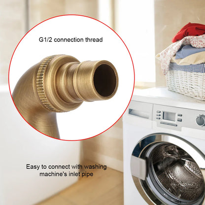 Vintage Massivmessing Einhand-Wasserhahn Wandmontiert Wasserhahn