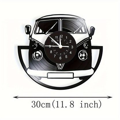 Vintage Minibus Wanduhr – Retro-Charme für jeden Raum