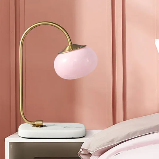 Tischlampe Marshmallow - Modernes Design aus Metall und Glas mit sanfter Beleuchtung