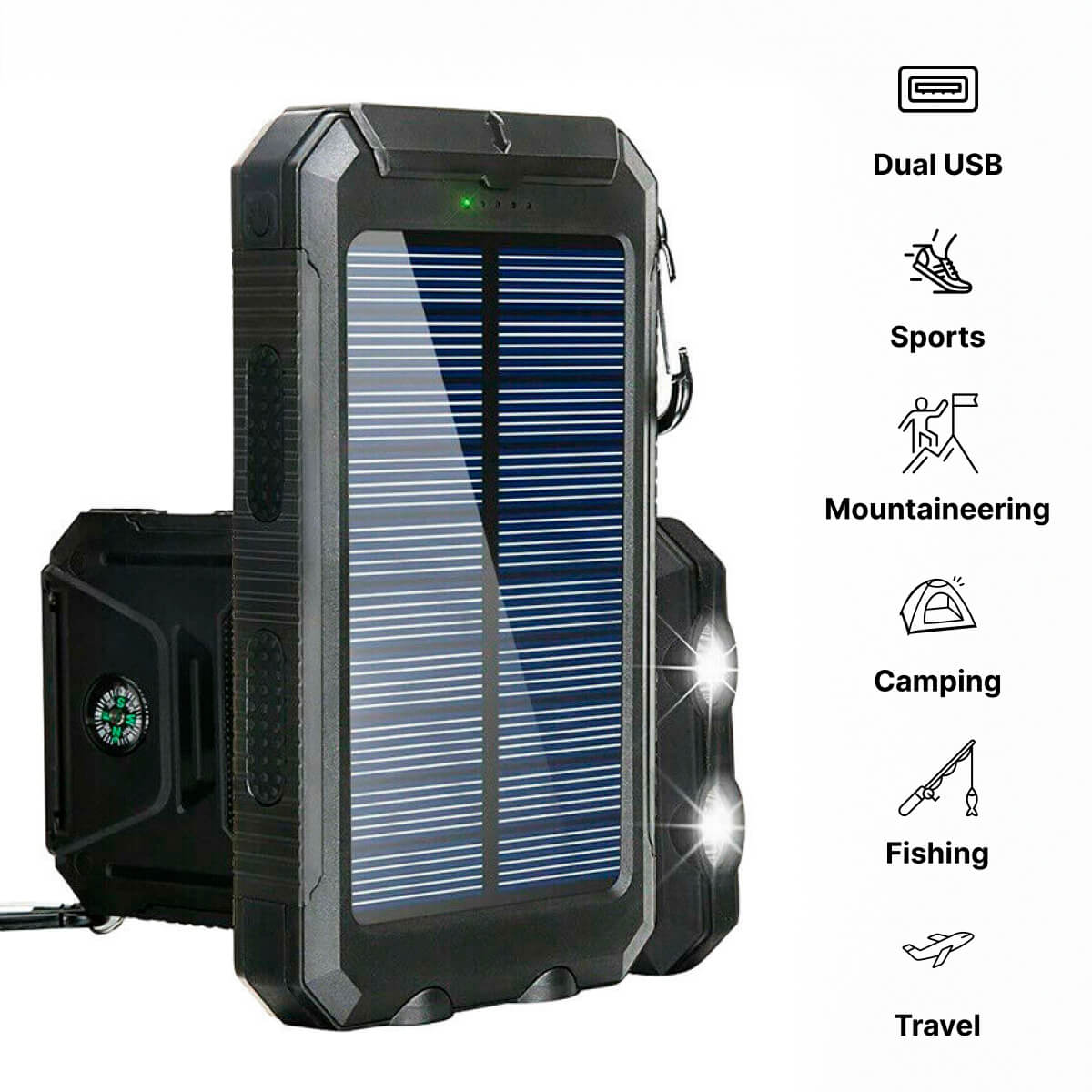 Wasserdichter Solar-Ladegerät 500000 mAh | SolarPowerPro