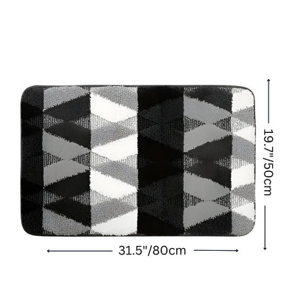 Weicher Mikrofaser Rutschfester Geometrischer Teppich