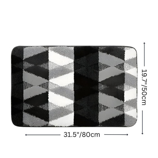 Weicher Mikrofaser Rutschfester Geometrischer Teppich