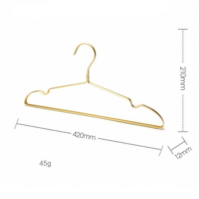 5/10 Stück Kleiderbügel aus massiver, matter Aluminiumlegierung │ Rutschfester Metallständer für den Kleiderschrank