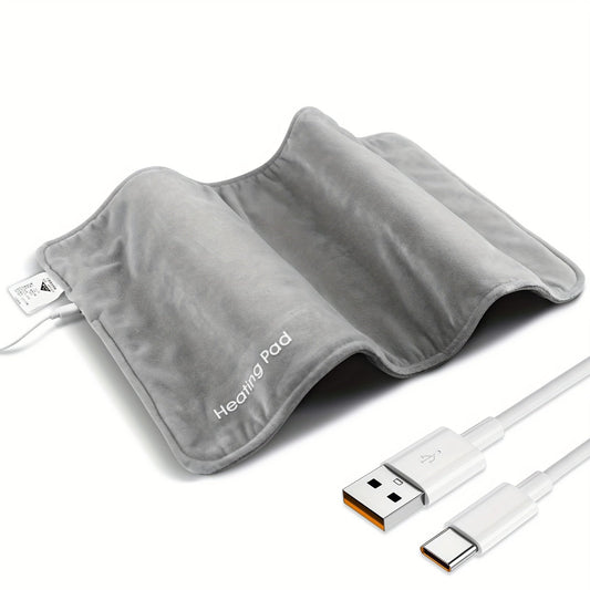 USB Elektrische Heizdecke - Wasserfeste Fleece-Decke, Grau, 10W