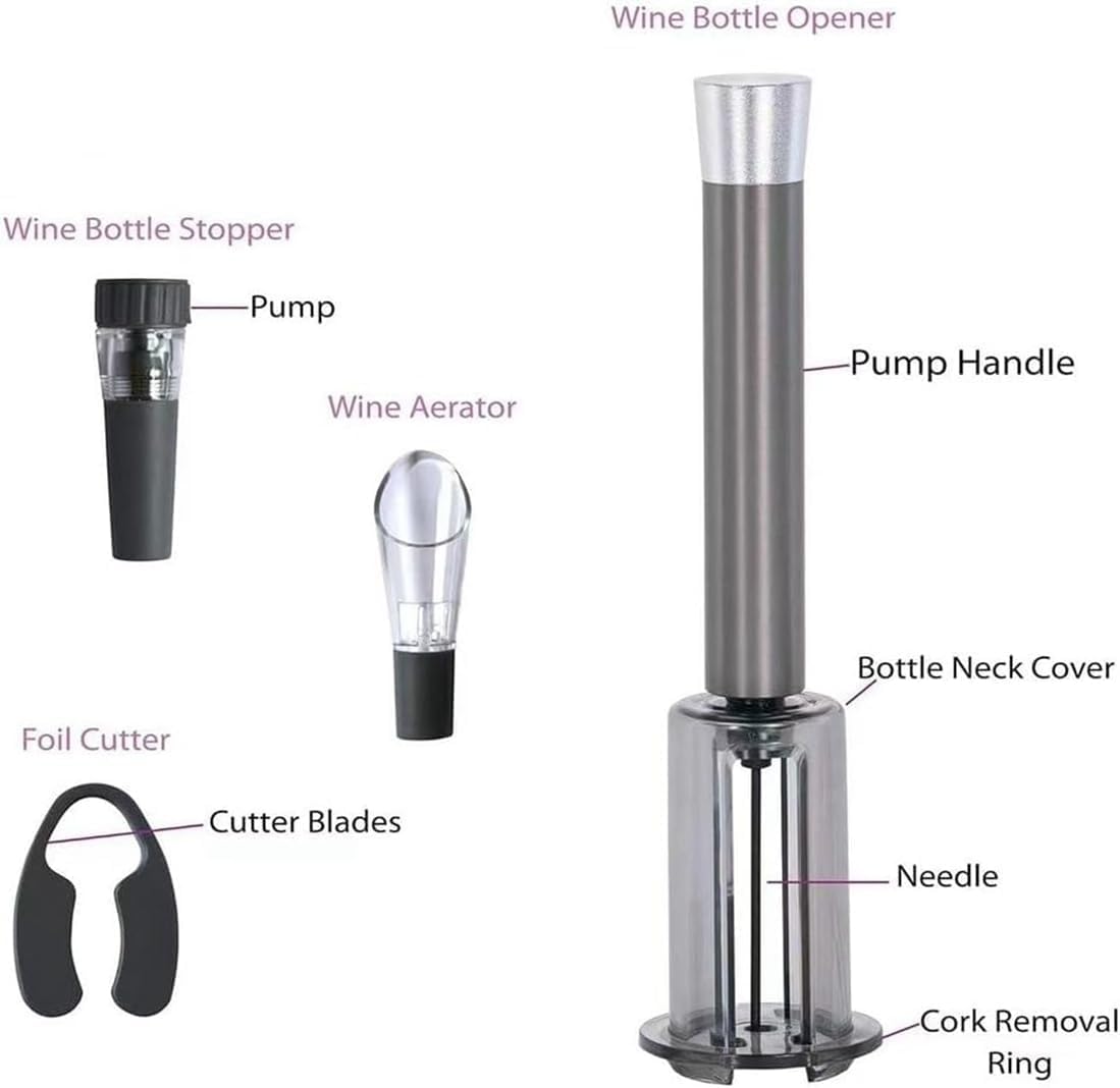 Weinöffnungsset, Luftdruck-Weinflaschenöffner