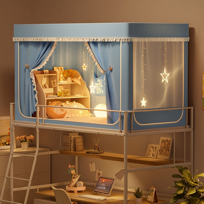 StarryBunk Verstellbares Etagenbett – Gemütlich & Geschützt mit Moskitonetz