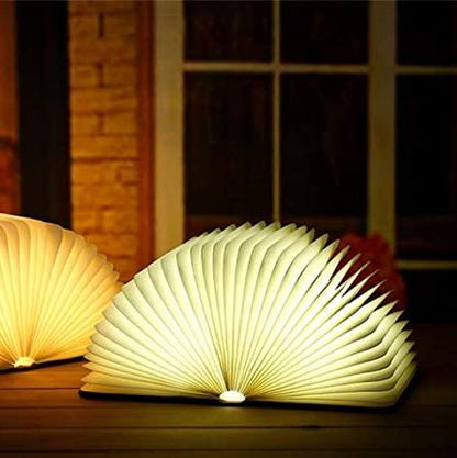 Lampe Buch Verzaubert - LED Lampe in Form eines Offenen Buches mit Touchsteuerung