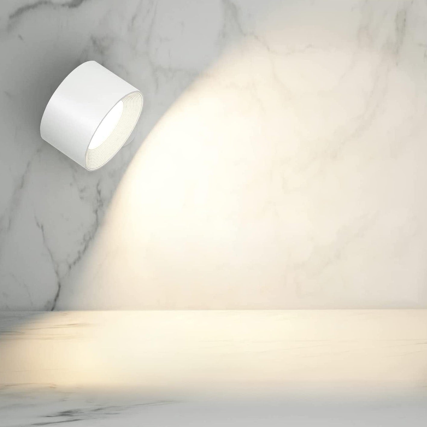 EasyStick™ Kabellose Wandlampe – Wiederaufladbar, Dimmbar & 360° Drehbare LED Lampe