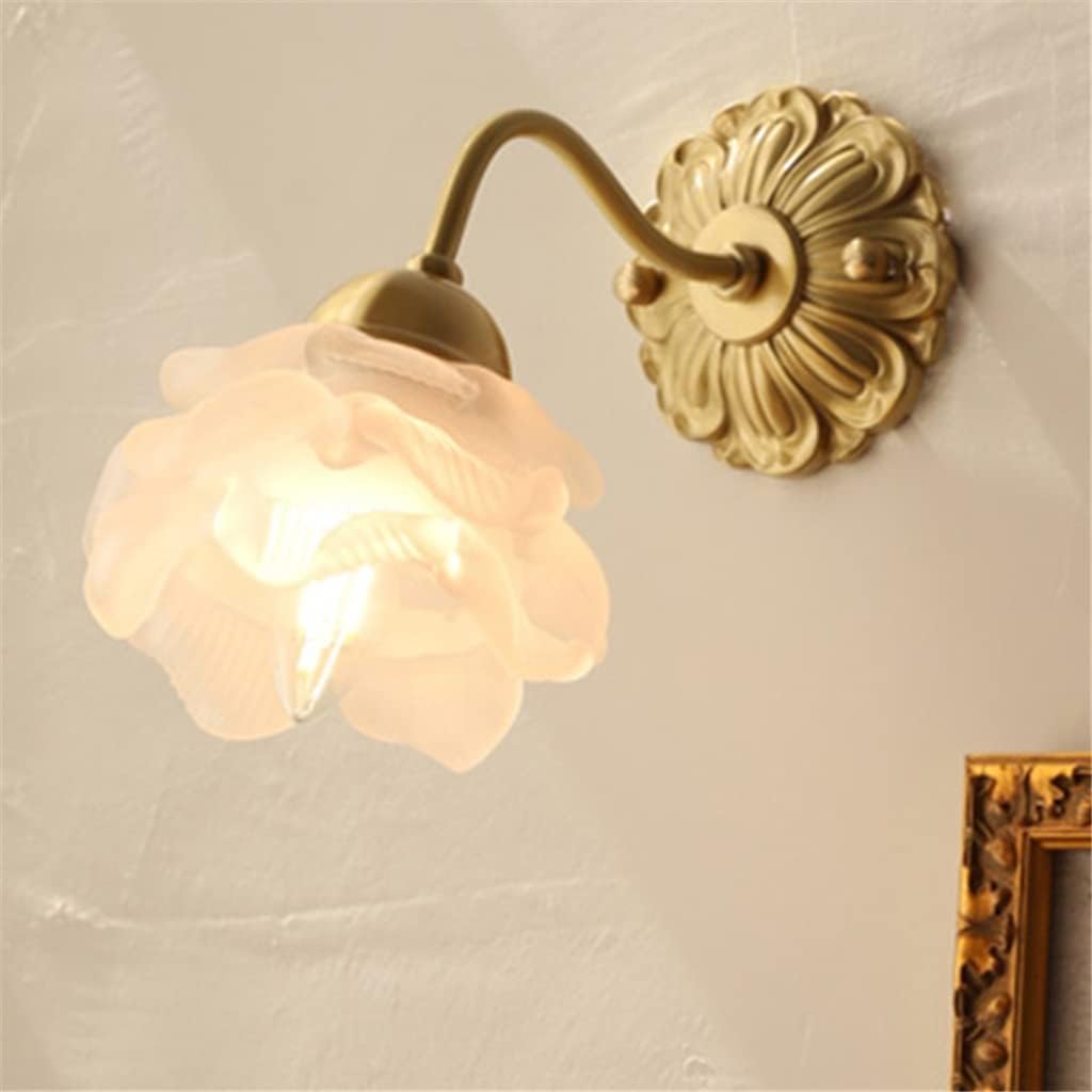 Garduru Kupfer Blütenblatt Wandlicht – Elegante florale Glaswandlampe