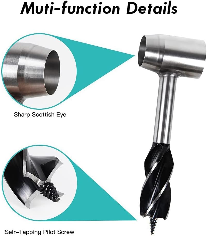 Bushcraft Handbohrer – Scotch Eye Holzbohrer für Camping- & Überlebensausrüstung