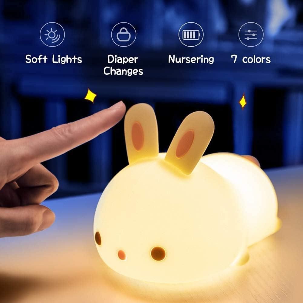 Garduru Lamp - Bunte Touch-Sensor-Rabbit LED-Nachtlampe