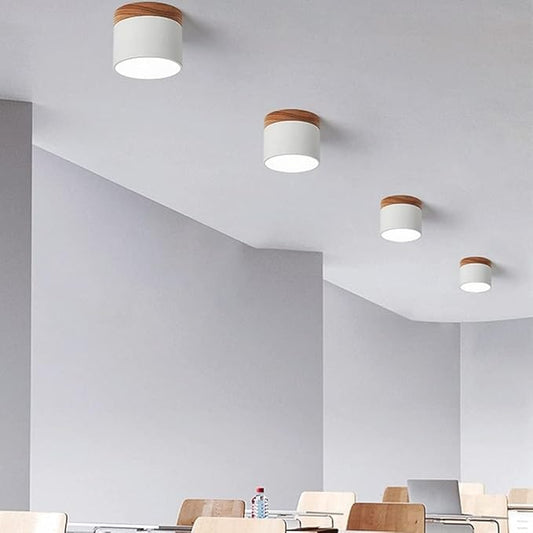 Garduru Zylinder LED Deckenleuchte – Minimalistische Einbauleuchte für moderne Flure