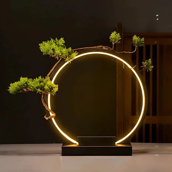 RoyaleGlow Anime LED Ring Lampe – Warmlicht-USB-Displaylampe für Anime-Fans