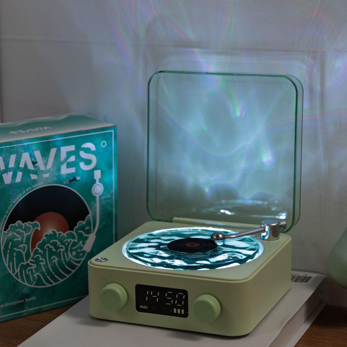 Waves Retro Bluetooth Schallplatten Spieler