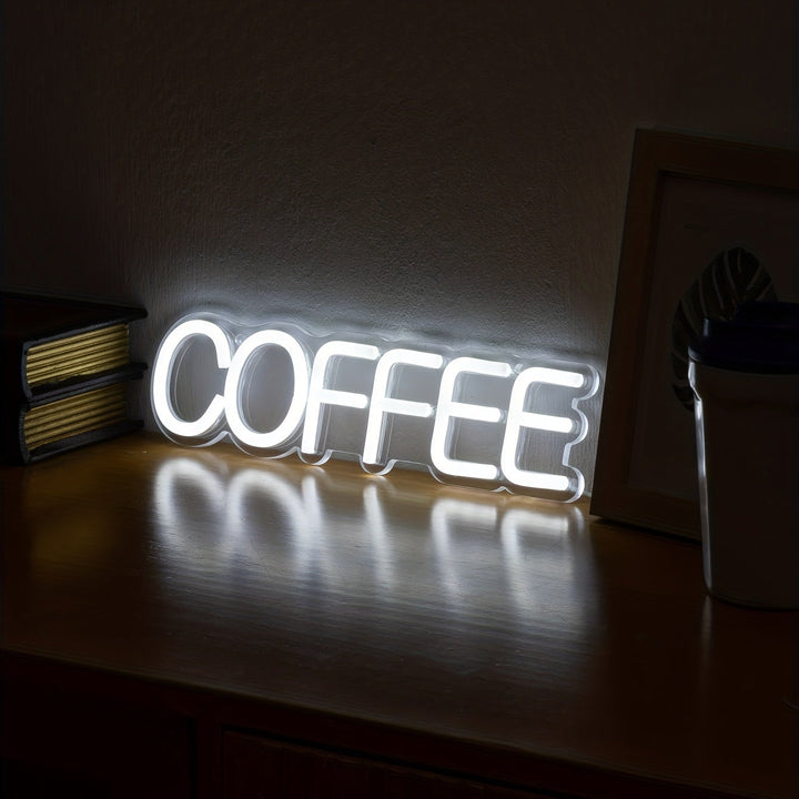 Stilvolle LED-Neonleuchte Kaffee