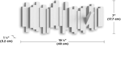Wandkleiderständer FlexiHook – Modernes Design mit klappbaren Magnethaken aus Holz