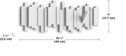 Wandkleiderständer FlexiHook – Modernes Design mit klappbaren Magnethaken aus Holz