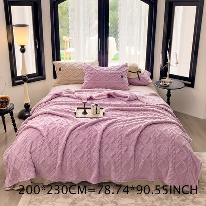 1 Stück Einfach Lagen Taffeta Decke - Dünne Multifunktionale Bettüberwurf, Warmes Plaid für Schlafzimmer und Wohnzimmer, Beige, Ganzjahres Decke