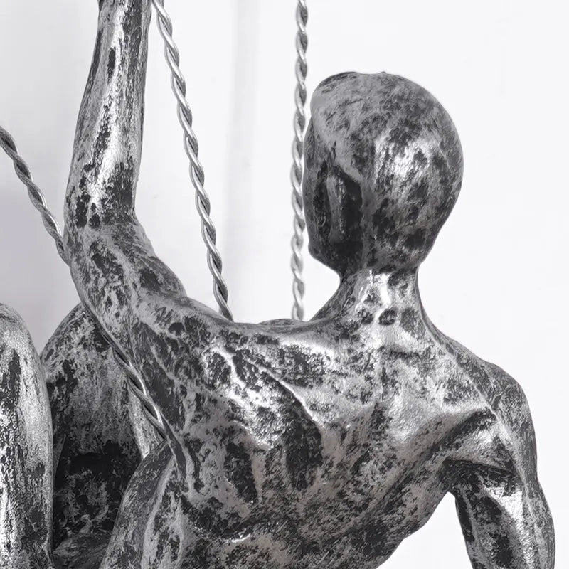 Ascendant | Kreatives Wanddeko-Set mit kletterndem Mann