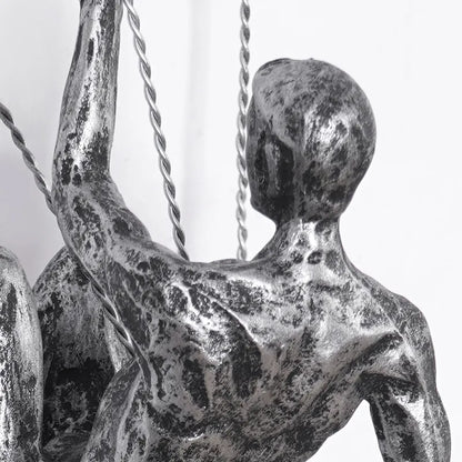 Ascendant | Kreatives Wanddeko-Set mit kletterndem Mann