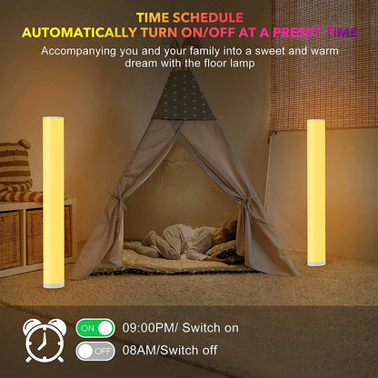 ColorSync RGB Stehlampe – 2er-Pack Smarte dimmbare LED mit Musik-Synchronisation & App-Steuerung